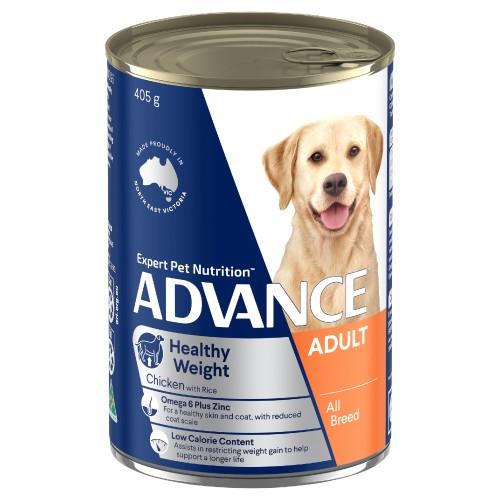 Advance Adult Healthy Weight Chicken and Rice Cans 12 x 405g