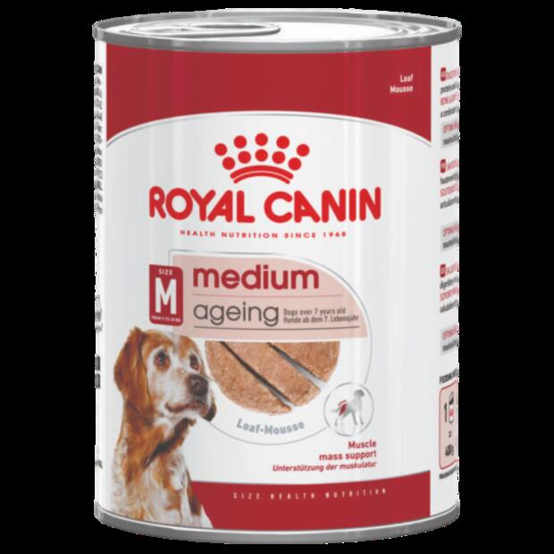 Royal Canin Medium Ageing 7 Plus Loaf Wet Dog Food Can